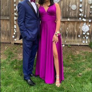 Fuchsia prom dress size 10